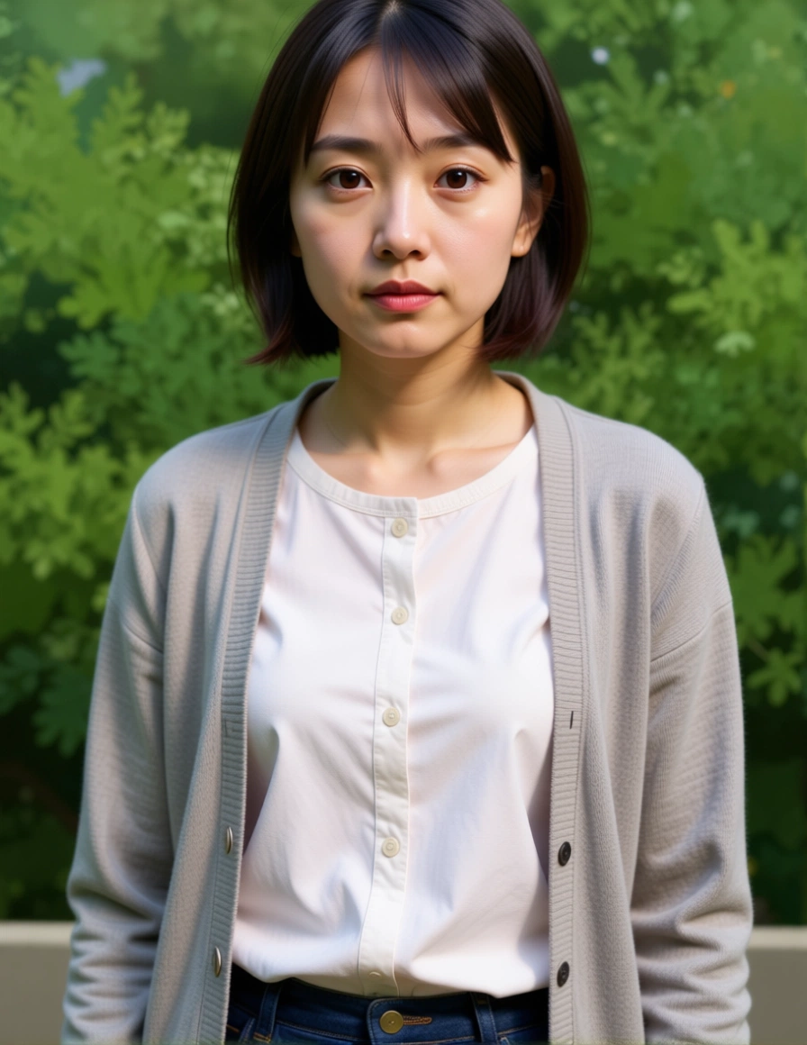 Anime illustration converted to a natural daylight photo — Realista