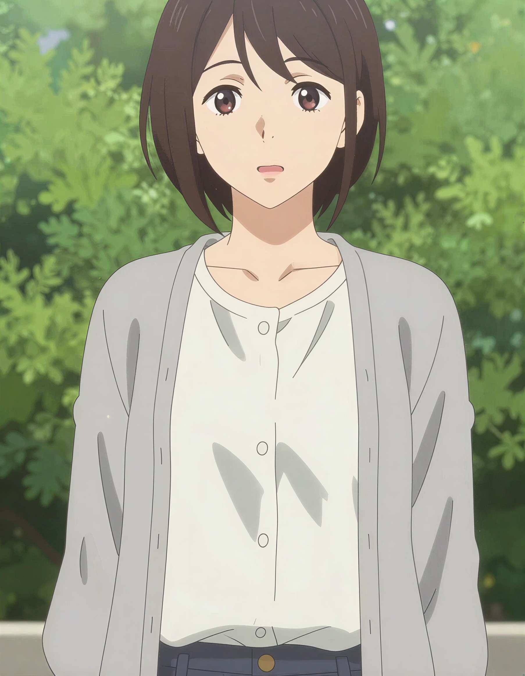 Anime illustration converted to a natural daylight photo — Anime