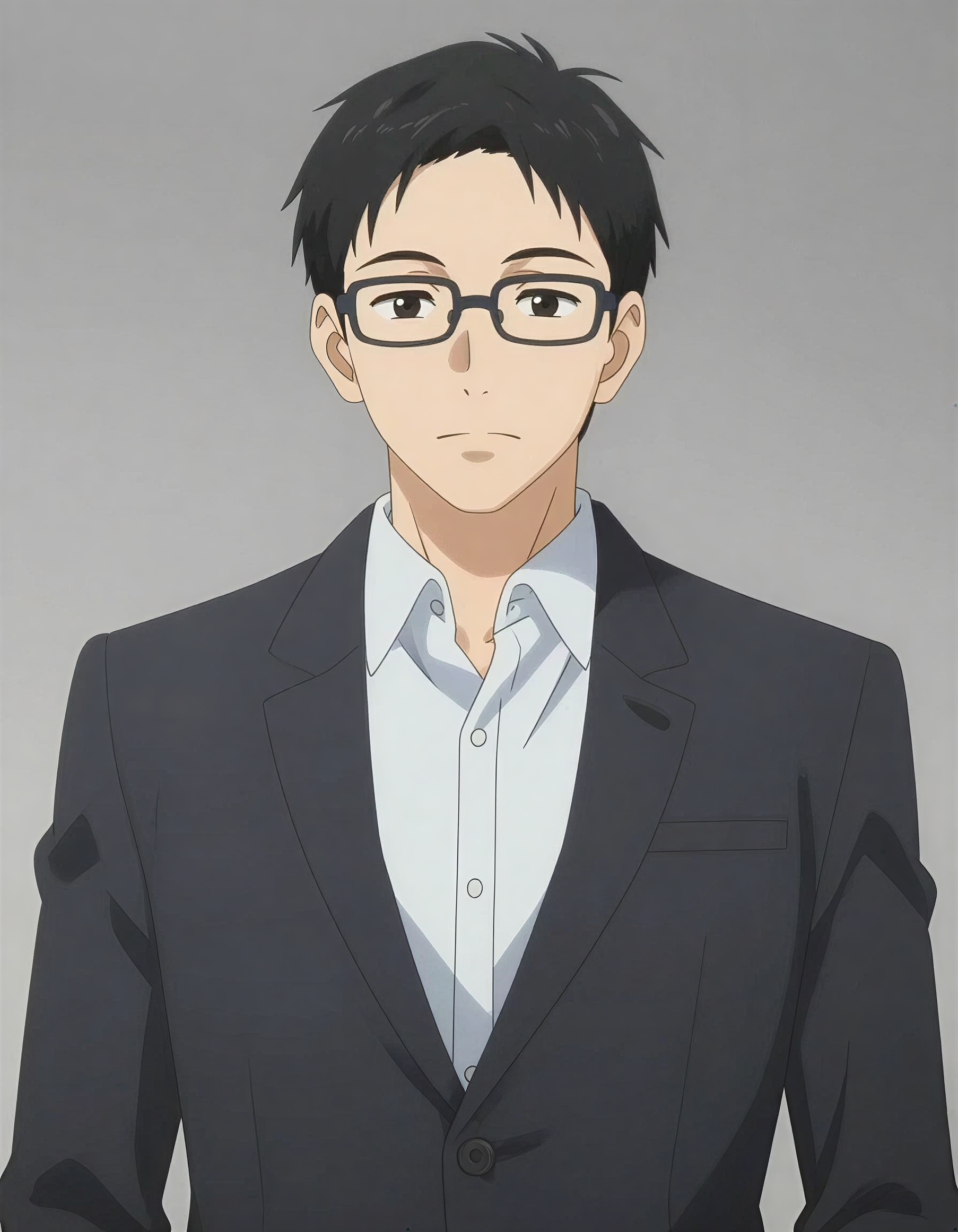 Anime character converted to a realistic studio headshot — Anime